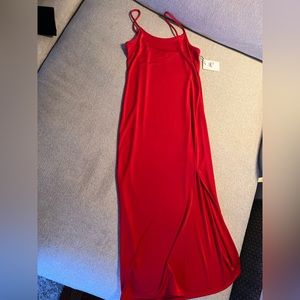 Something Navy Red Slip Dress XS NWT